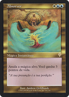 Absorb
Invasion - Portuguese
Single
Magic The Gathering