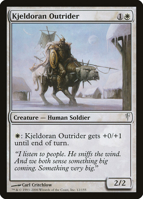 Kjeldoran Outrider\nColdsnap\nSingle\nMagic The Gathering