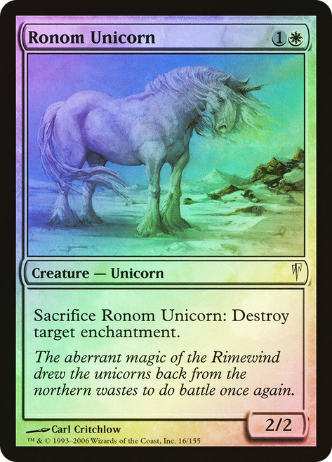 Ronom Unicorn\nColdsnap\nSingle\nMagic The Gathering