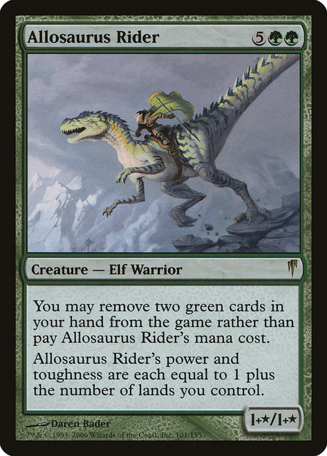 Allosaurus Rider\nColdsnap\nSingle\nMagic The Gathering