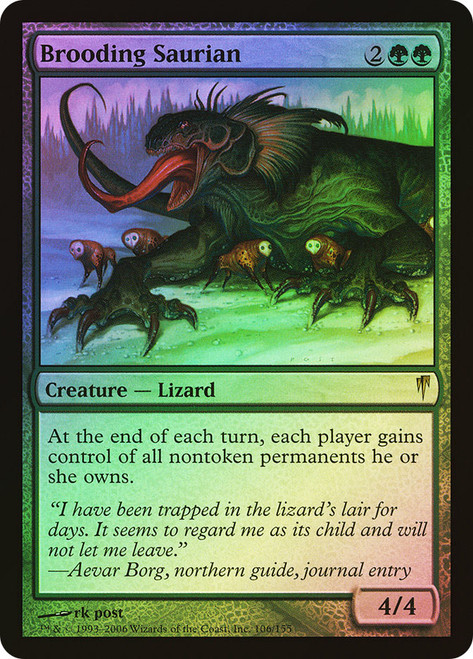 Brooding Saurian\nColdsnap\nSingle\nMagic The Gathering