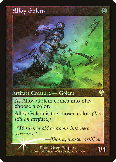 Alloy Golem\nInvasion\nSingle\nMagic The Gathering