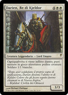 Darien, King of Kjeldor
Coldsnap - Italian
Single
Magic The Gathering