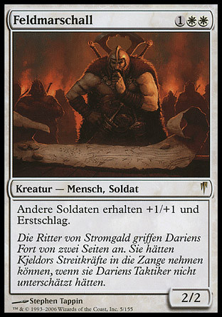 Field Marshal
Coldsnap (Foil) - German
Single
Magic The Gathering