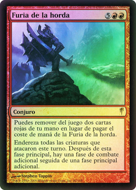 Fury of the Horde\nColdsnap - Spanish\nSingle\nMagic The Gathering