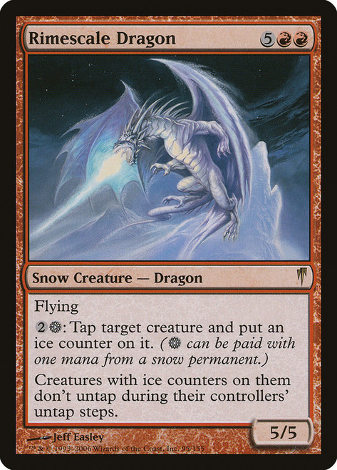 Rimescale Dragon\nColdsnap\nSingle\nMagic The Gathering