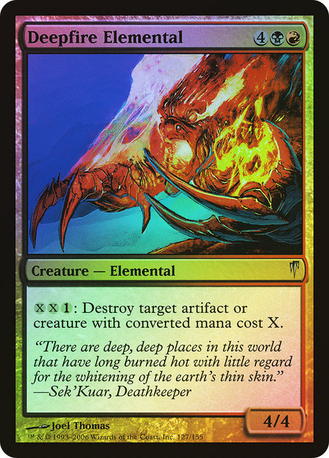 Deepfire Elemental\nColdsnap\nSingle\nMagic The Gathering