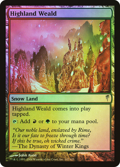 Highland Weald\nColdsnap\nSingle\nMagic The Gathering