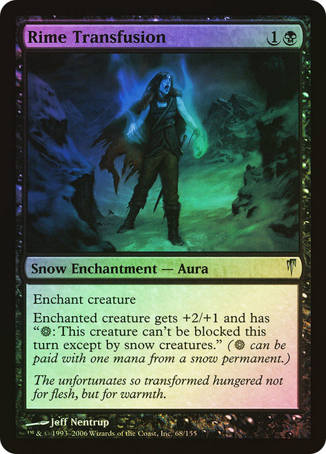 Rime Transfusion\nColdsnap\nSingle\nMagic The Gathering
