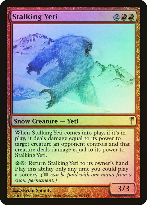 Stalking Yeti\nColdsnap\nSingle\nMagic The Gathering