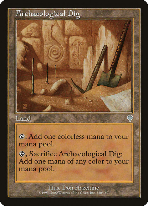Archaeological Dig\nInvasion\nSingle\nMagic The Gathering