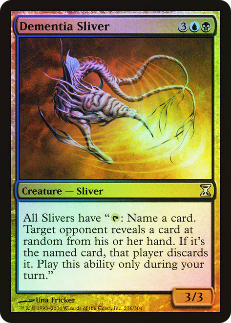 Dementia Sliver\nTime Spiral\nSingle\nMagic The Gathering