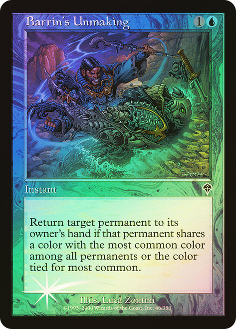 Barrin's Unmaking\nInvasion\nSingle\nMagic The Gathering