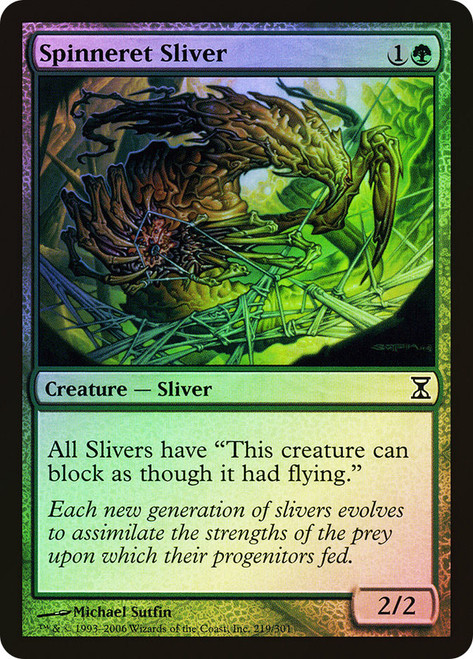 Spinneret Sliver\nTime Spiral\nSingle\nMagic The Gathering
