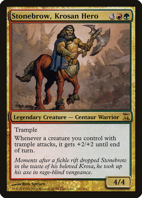 Stonebrow, Krosan Hero\nTime Spiral\nSingle\nMagic The Gathering