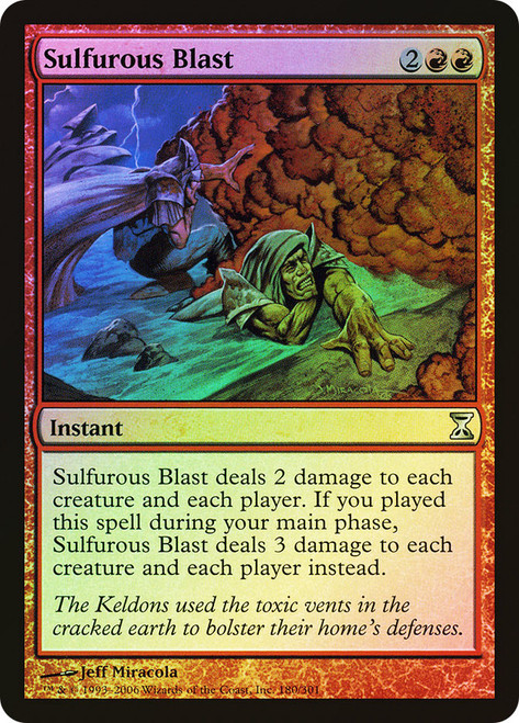 Sulfurous Blast\nTime Spiral\nSingle\nMagic The Gathering