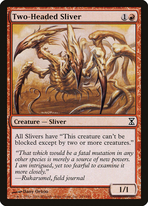 Two-Headed Sliver\nTime Spiral\nSingle\nMagic The Gathering