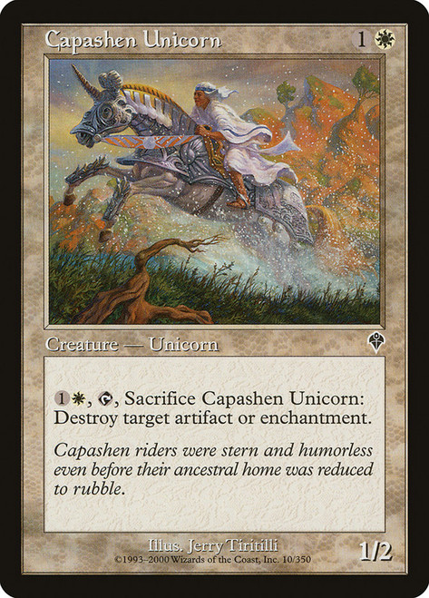 Capashen Unicorn\nInvasion\nSingle\nMagic The Gathering