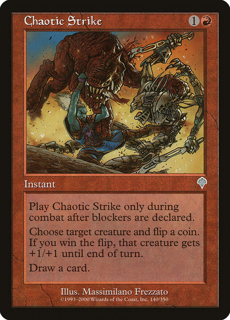 Chaotic Strike\nInvasion\nSingle\nMagic The Gathering