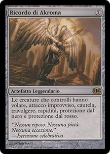 Akroma's Memorial
Future Sight - Italian
Single
Magic The Gathering