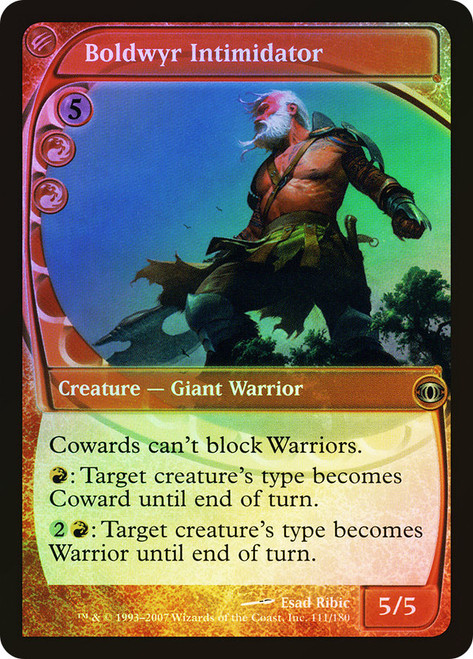Boldwyr Intimidator\nFuture Sight\nSingle\nMagic The Gathering