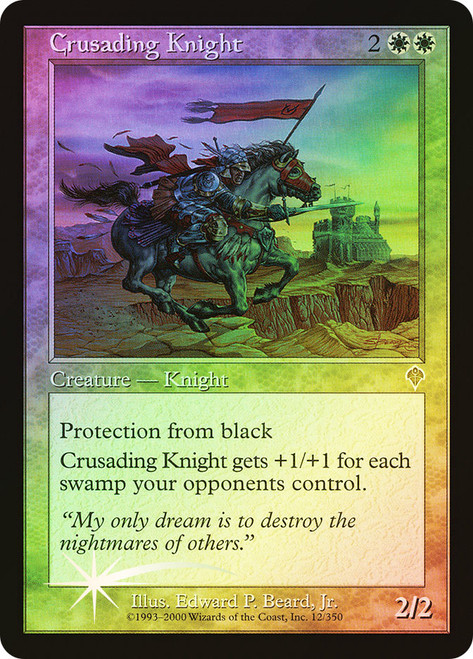 Crusading Knight\nInvasion\nSingle\nMagic The Gathering