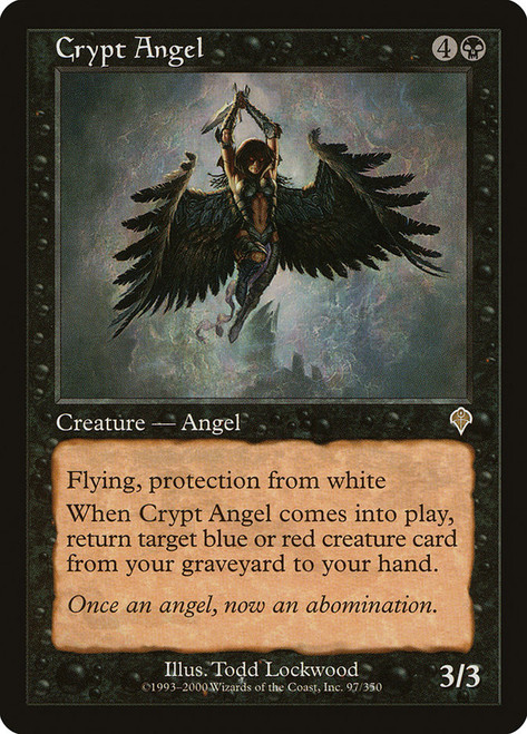 最適な材料 MTG 初版英語foil INV Angel 墓所の天使/Crypt マジック 