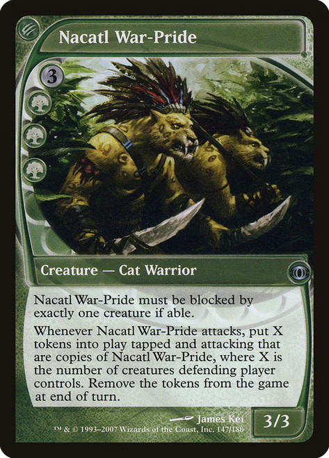 Nacatl War-Pride\nFuture Sight\nSingle\nMagic The Gathering