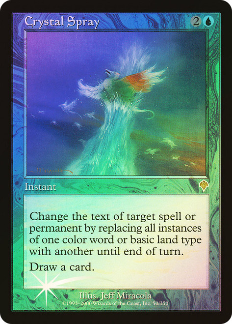 Crystal Spray\nInvasion\nSingle\nMagic The Gathering