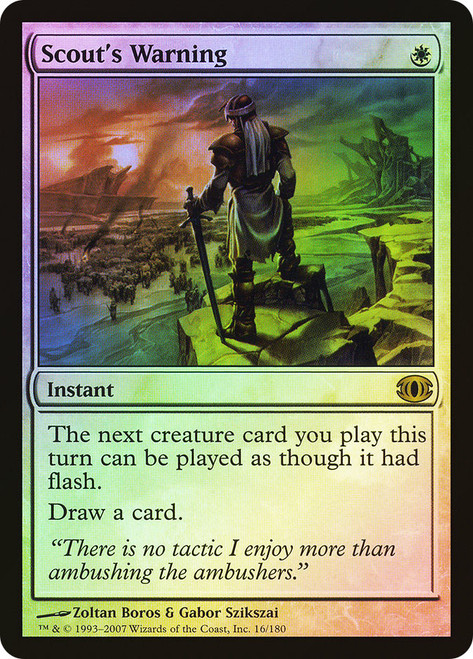 Scout's Warning\nFuture Sight\nSingle\nMagic The Gathering