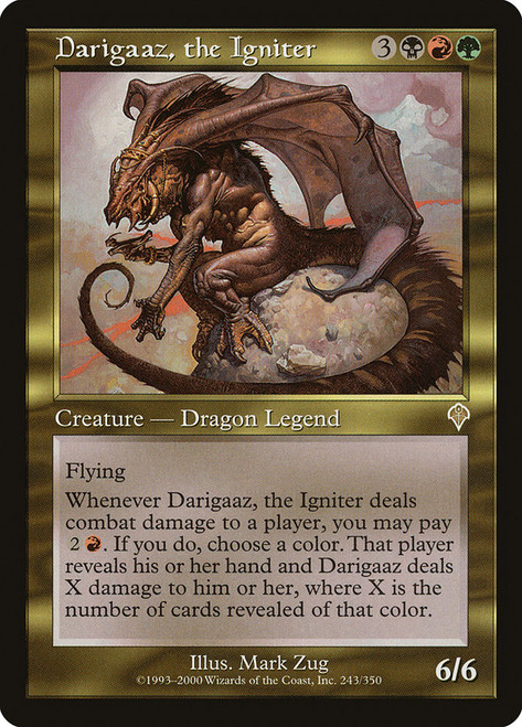 Darigaaz, the Igniter\nInvasion\nSingle\nMagic The Gathering