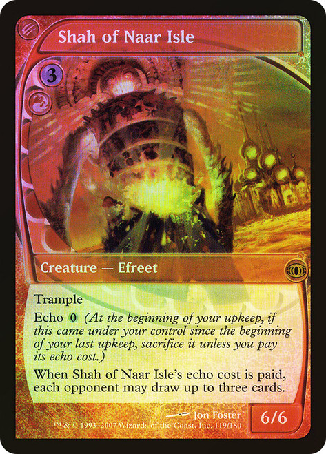 Shah of Naar Isle\nFuture Sight\nSingle\nMagic The Gathering