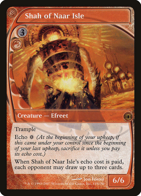 Shah of Naar Isle\nFuture Sight\nSingle\nMagic The Gathering