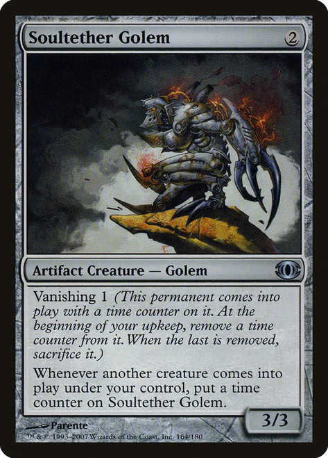 Soultether Golem\nFuture Sight\nSingle\nMagic The Gathering