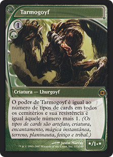 Tarmogoyf
Future Sight - Portuguese
Single
Magic The Gathering
