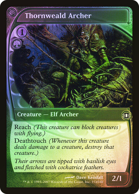 Thornweald Archer\nFuture Sight\nSingle\nMagic The Gathering