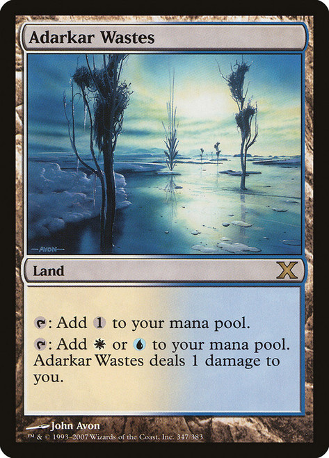 Adarkar Wastes\n10th Edition\nSingle\nMagic The Gathering