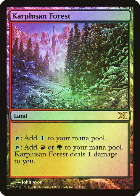 Karplusan Forest\n10th Edition\nSingle\nMagic The Gathering