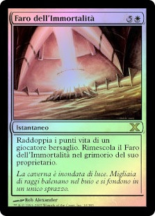Beacon Of Immortality
10th Edition (Foil) - Italian
Single
Magic The Gathering