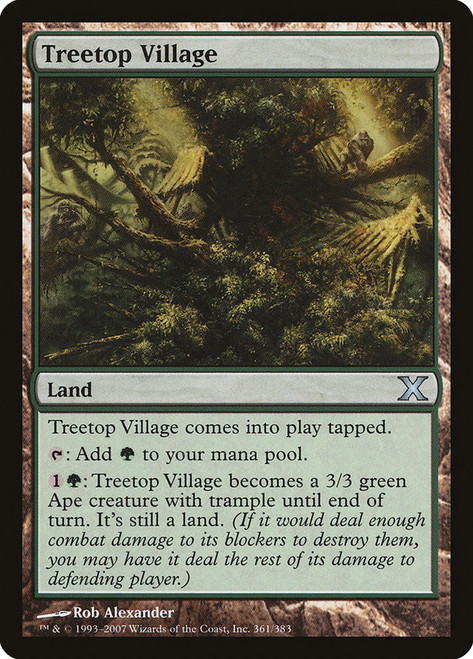 Treetop Village\n10th Edition\nSingle\nMagic The Gathering