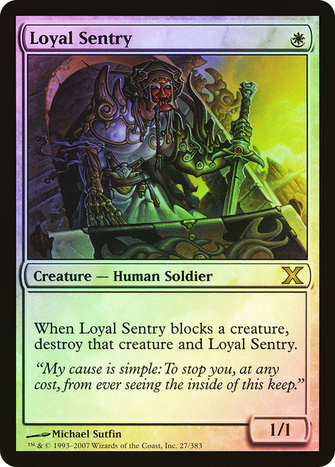 Loyal Sentry\n10th Edition\nSingle\nMagic The Gathering