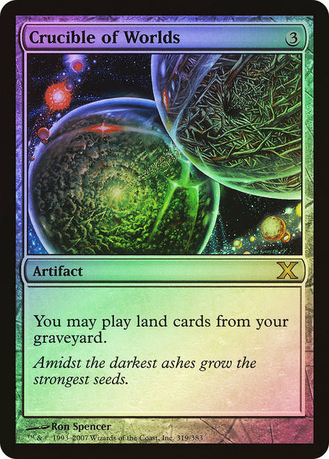 MTG Crucible of Worlds/世界のるつぼ 部分Foil 英語版 Crucible of Worlds (Borderless) | Double Masters 2022