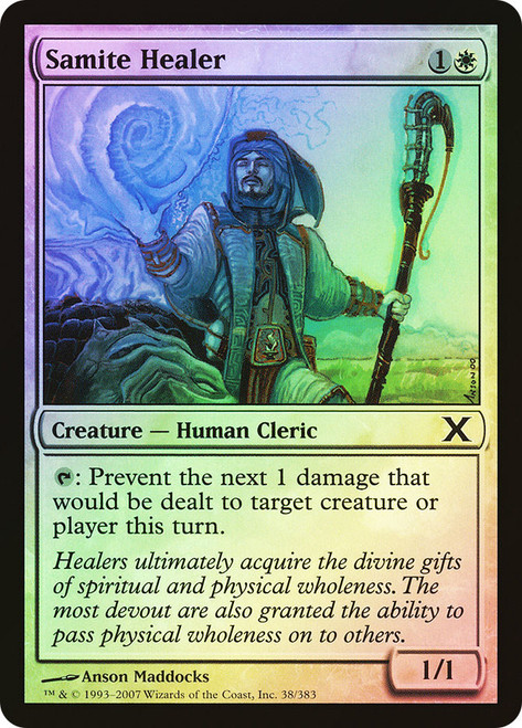 Samite Healer\n10th Edition\nSingle\nMagic The Gathering