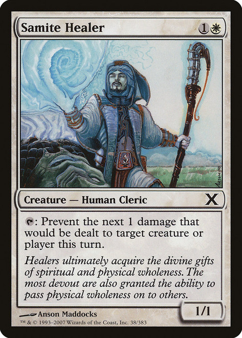 Samite Healer\n10th Edition\nSingle\nMagic The Gathering