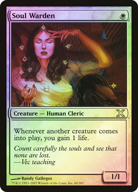 Soul Warden\n10th Edition\nSingle\nMagic The Gathering