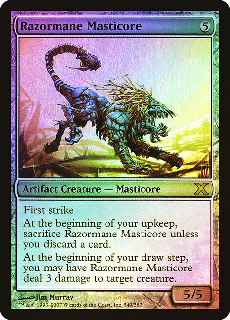 Razormane Masticore\n10th Edition\nSingle\nMagic The Gathering