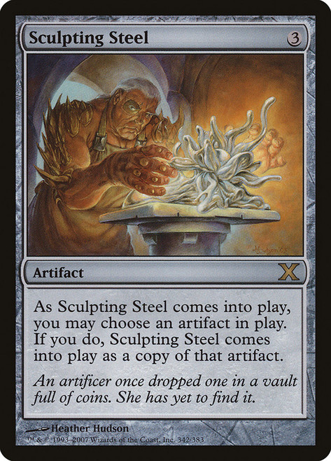 Sculpting Steel\n10th Edition\nSingle\nMagic The Gathering