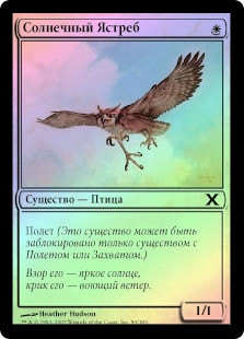 Suntail Hawk
10th Edition (Foil) - Russian
Single
Magic The Gathering
