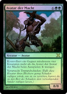 ぬ*様 MTG 力の化身/Avatar of Might FOIL PSA 7 Avatar of Might | 10th Edition | Star City Games