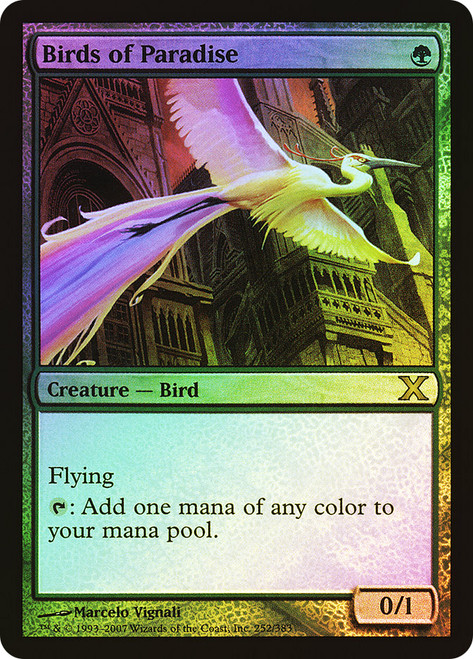 Birds of Paradise\n10th Edition\nSingle\nMagic The Gathering